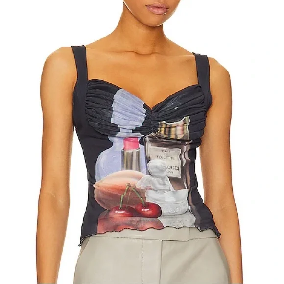 Fiorucci: L'eau De Fiorucci Gloria Top in Multi - Picture 2 of 14